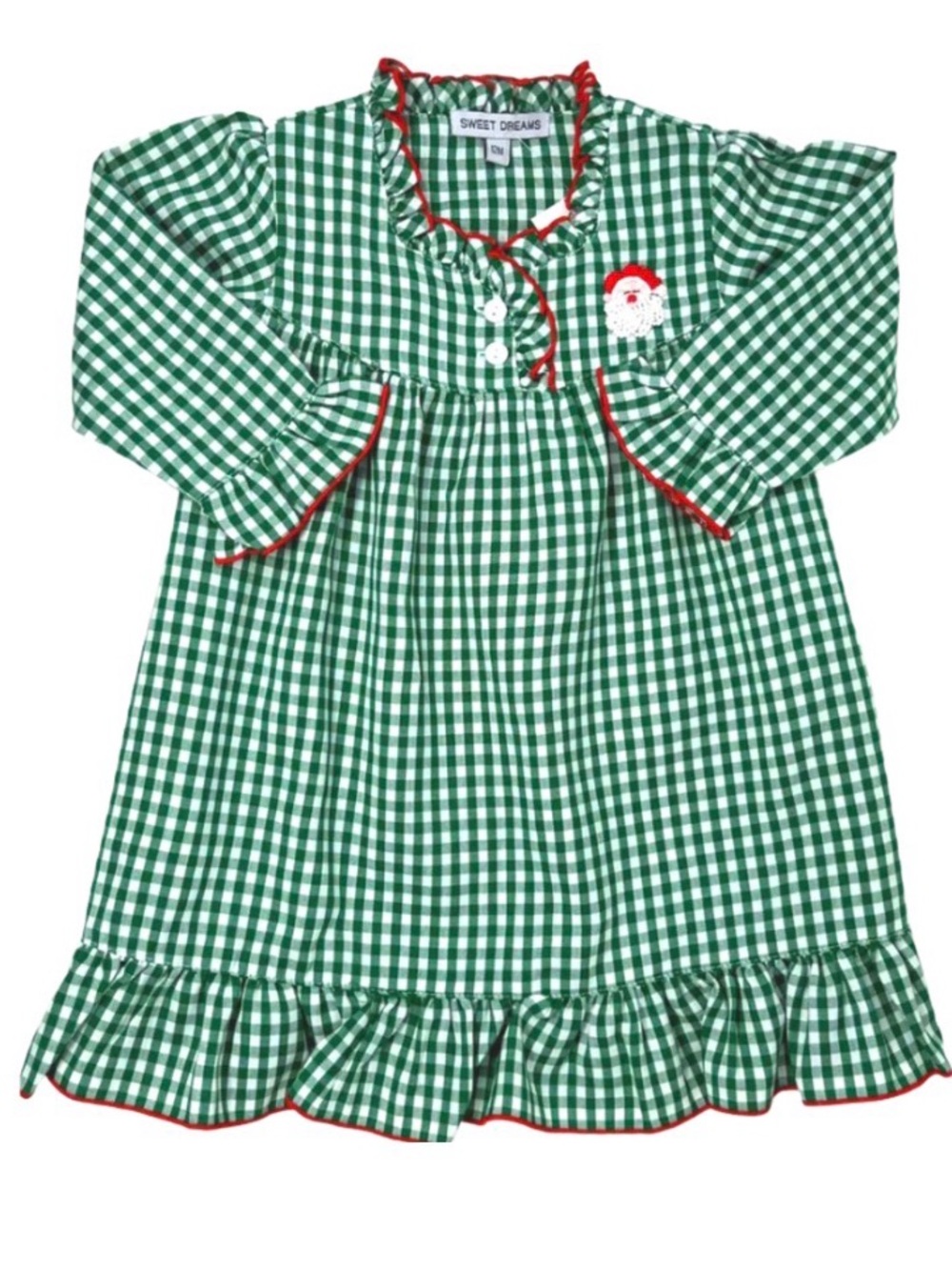 Green Gingham Santa Gown
SWEET DREAMS